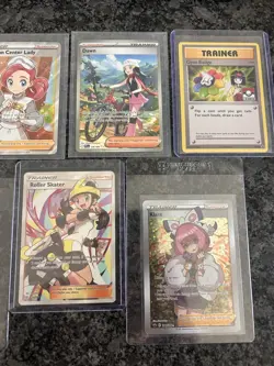 Pokemon Trainer Lot 7 CARD Full Art SIR - Delinquent Dawn Misty PC Lady + More! - Image 5