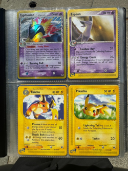 Vintage Pokemon Cards W Binder Lp-Md Cards Pikachu Espeon + - Image 1