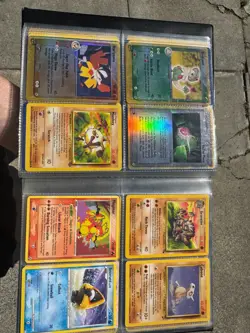 Vintage Pokemon Cards W Binder Lp-Md Cards Pikachu Espeon + - Image 2