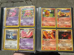 Vintage Pokemon Cards W Binder Lp-Md Cards Pikachu Espeon + - Image 4