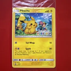 Build a Bear Pokemon Card Pikachu SM86 Promo Trading Card TCG SEALED NEW RARE NM - Image 2