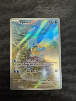 Pokemon Squirtle Holo Card TCG SV Scarlet & Violet 151 Series 170/165 - Image 1
