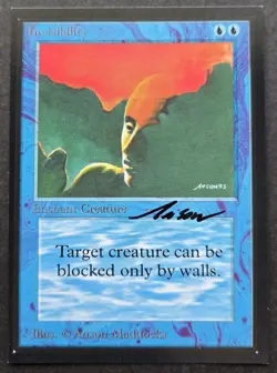 SIGNED MtG Magic Anson Maddocks _ Beta CE _ Artist Proof _ INVISIBILITY _ 1/50! - Image 2