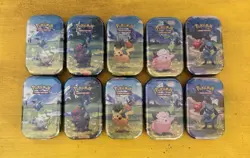 Pokemon TCG Ascended Heroes MINI TIN Open DISPLAY BOX Factory Sealed 10x Tins - Image 2