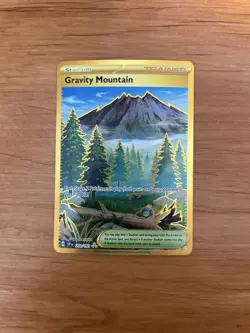Gravity Mountain 250/191 - Pokemon TCG - Surging Sparks - Gold Hyper Rare - NM - Image 1