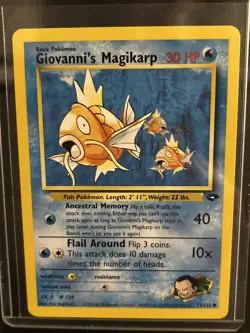 Pokemon TCG Giovanni's Magikarp 73/132 Gym Challenge Regular Common Wizards 2000 - Image 1