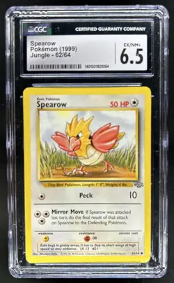 1999 Pokemon Jungle Spearow #62/64 CGC 6.5 - Image 1