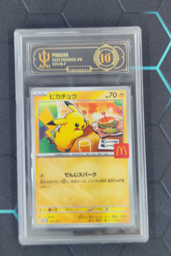 APH Black 10 Pikachu McDonald's Promo Japanese 020/M-P 2025 Pokemon - Image 1