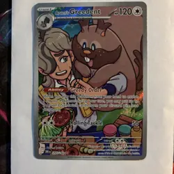 Pokemon TCG ‘Arven's Greedent 205/182’ Destined Rivals - Image 1