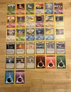 Pokemon TCG 32 Card Lot: Base Set 2 WotC, Rare/Uncommon/Common LP (P43) - Image 1