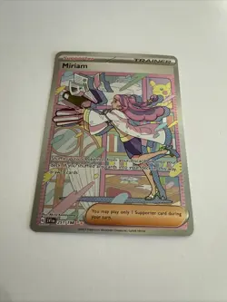 Pokemon TCG Miriam Trainer Alt Art Holo Scarlet & Violet Base Set - Image 2