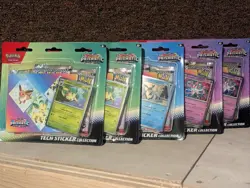 Pokemon TCG Prismatic Evolutions Tech Sticker Collection Set Lot Of 5 Sealed New - Image 1