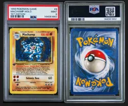 1999 Pokemon Game MACHAMP 1st EDITION Holo Rare MINT PSA 9 8/102 #8 - Image 3