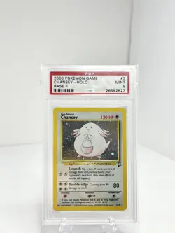 2000 Pokemon TCG CHANSEY Base Set 2 3/130 Unlimited Holo Rare - Image 1