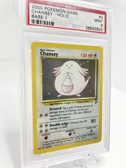 2000 Pokemon TCG CHANSEY Base Set 2 3/130 Unlimited Holo Rare - Image 2