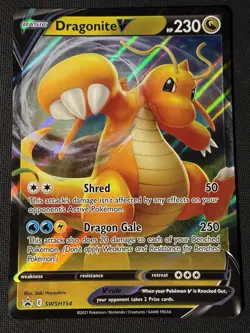 Dragonite V SWSH154 Pokemon Oversized Jumbo Card - Image 1