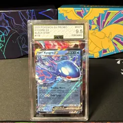 pokemon kyogre ex 178 sv scarlet & violet promo holo AGS graded 9.5 - Image 1