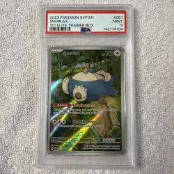 2023 POKEMON SVP EN-SV BSP PROMO 151 ELITE TRAINER BOX SNORLAX PSA 9 (FREE S&H!) - Image 1