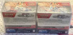 Scarlet and Violet Stellar Crown booster box Sealed Pokemon TCG X2 72 Packs - Image 2