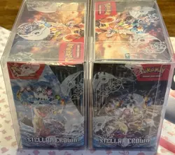 Scarlet and Violet Stellar Crown booster box Sealed Pokemon TCG X2 72 Packs - Image 4