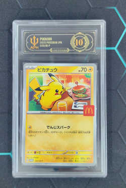 APH Black 10 Pikachu McDonald's Promo Japanese 020/M-P 2025 Pokemon - Image 1