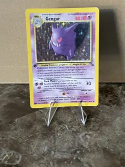 Pokemon Gengar 5/62 1st Edition Holo Fossil Rare! - Image 4