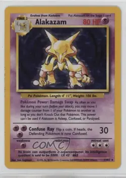 Alakazam Holo Pokemon Base Set #1 1999 - Image 1