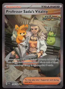Professor Sada's Vitality 256/182 Special Illustration Rare Paradox Rift Pokemon - Image 1