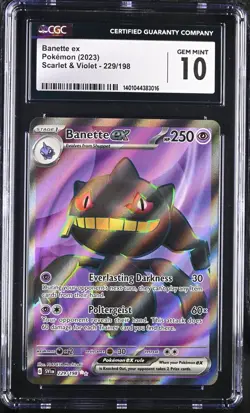 Pokemon 2023 Banette (SR) 229/198 Scarlet & Violet EN CGC 10 - Image 1
