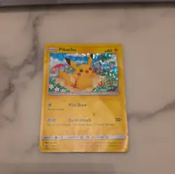 PSA 1 U Pokemon Pikachu TCG #4/12 McDonald's Confetti Holo Promo 2018 - Image 1