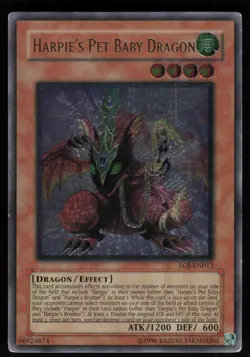 Harpie's Pet Baby Dragon (UTR) EOJ-EN013 Ultimate Rare Yu-Gi-Oh - Image 1