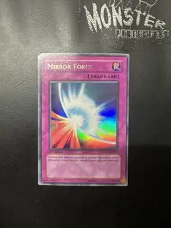 YUGIOH MIRROR FORCE ULTRA RARE DPYG-EN027 1ST EDITION PLAYED - Image 1