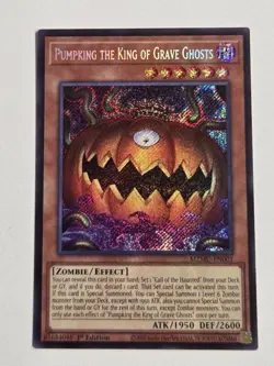 Pumpking the King of Grave Ghosts MZMU-EN001 Maze of Muertos Yugioh Set + Chibi - Image 2