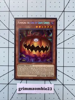 Yu Gi Oh Pumpking The King of Grave Ghost MZMU-EN001 Secret Rare! - Image 1