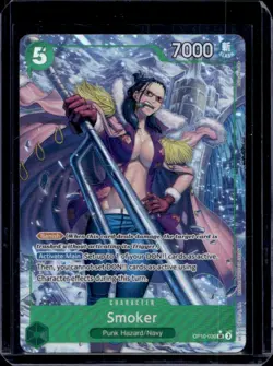 2025 One Piece Royal Blood OP10 Smoker Super Rare Alternate Art #OP10-030 - Image 1