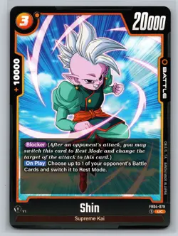Dragon Ball Super Card Game Shin FB04-079 UC Fusion World Supreme Kai Blocker - Image 1