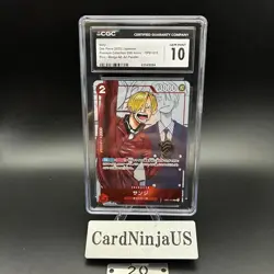 CGC GEM MINT 10 Sanji OP01-013 Promo 25th Anniversary Edition ONE PIECE Card 20 - Image 1
