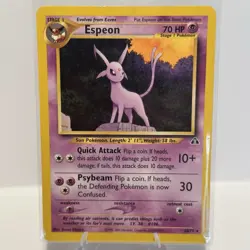 Pokemon TCG Espeon Card 20/75 Neo Discovery Rare Non-Holo - Image 1