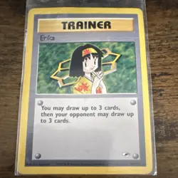 Pokemon Erika Trainer Rare Gym Heroes 100/132 Regular Unlimited Wizards TCG Card - Image 1