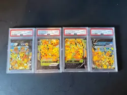 Pikachu V Union 4 Card Set English PSA 10 Sequential Collection - Image 1