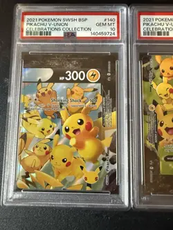 Pikachu V Union 4 Card Set English PSA 10 Sequential Collection - Image 2