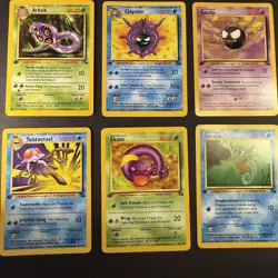 Pokemon Fossil First Edition - Near Mint - 8 Card Bulk Lot - Image 1