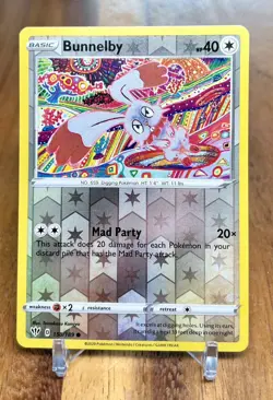 Bunnelby 150/189 Reverse Holo Darkness Ablaze Pokemon Card NM - Image 1