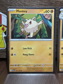 Annihilape EX SVP032 + Mankey + Primeape Black Star Promo Pokemon Card Set NM - Image 2