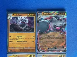 Annihilape EX SV Promo (+1 HOLO) + Primeape + Mankey 4-card Pokemon lot - PWE - Image 3