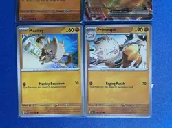 Annihilape EX SV Promo (+1 HOLO) + Primeape + Mankey 4-card Pokemon lot - PWE - Image 4
