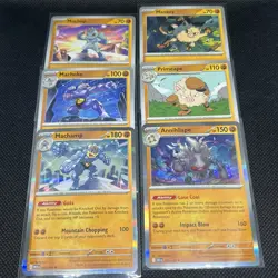 Pokemon TCG Fighting Evolution Lot Mankey Primeape Annihilape Machop Line Cards - Image 1
