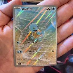 Pokemon Squirtle 170/165 Scarlet & Violet 151 Illustration Rare Holo Card - Image 3