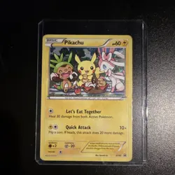 Pokemon Pikachu XY95 XY Promo Holo Basic 60HP Card English TCG - Image 1