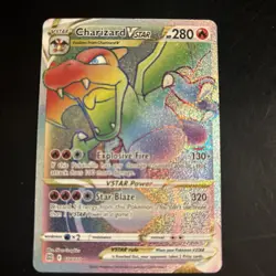 Charizard VSTAR Rainbow Secret Rare Card Brilliant Stars Series 174/172 - Image 1